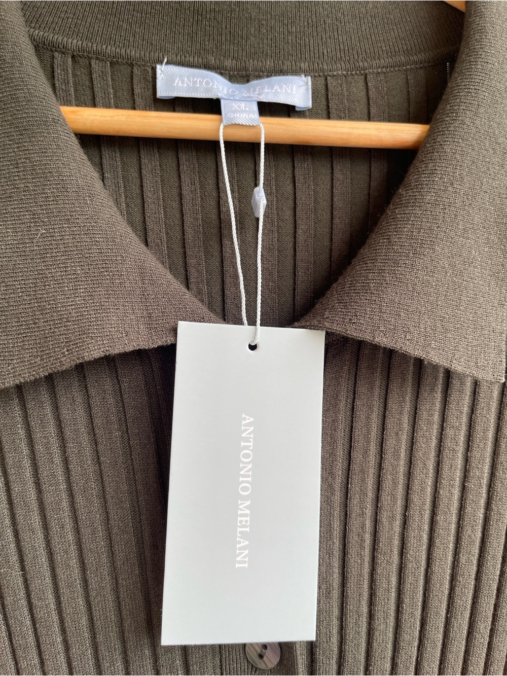 Antonio Melani Charlee Ribbed Knit Midi Dress | NWT | Size XL | Hunter Green - Picture 5 of 14